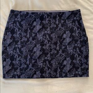 Snake skin cloth material skirt